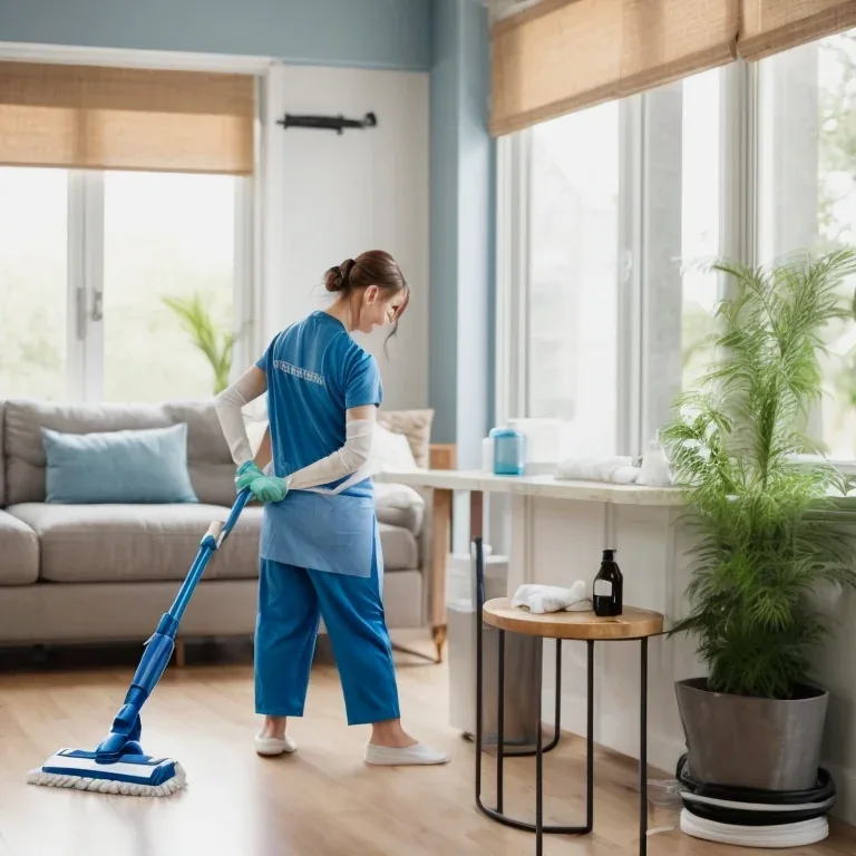 Limpieza de alfombras y textiles en sala realizada por HogarHubClean